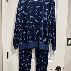 Harry Potter Navy Blue Pajama Set